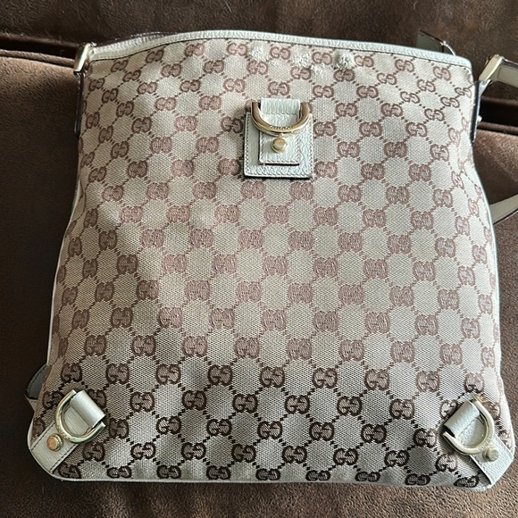 Authentic GUCCI Abbey Guccissima Canvas GG Shoulder Tote Bag - Picture 1 of 16